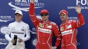 Kimi Räikkönen holt Pole vor Sebastian Vettel