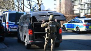 Die Polizei rückte am Montag zu einem Amoklauf in Heidelberg auf dem Unigelände aus. Foto: dpa/R.Priebe