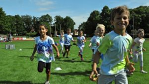 Kindergartensportfest: Der Theo ist Pflicht
