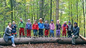 Die Kinder fühlen sich im Wald richtig wohl. Foto: Werner Kuhnle