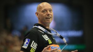 Trainer Magnus Andersson von Frisch Auf Göppingen freut sich auf das Talent Sebastian Heymann. Foto: dpa