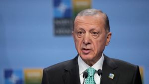 Der türkische Präsident Erdogan unterstützt die Hamas öffentlich. Foto: Pavel Golovkin/AP/dpa