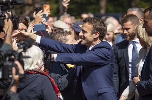 Emmanuel Macron hat die Präsidentenwahl in Frankreich deutlich gewonnen. Doch ein fader Beigeschmack bleibt. Foto: IMAGO/Xinhua/IMAGO/Angelini Hans