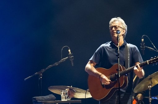 Eric Clapton beim Konzert in Frankfurt Foto: dpa