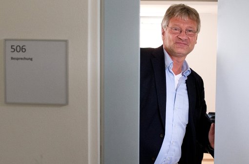Jörg Meuthen ist als Vorsitzender einer gemeinsamen AfD-Fraktion gewählt – oder auch nicht. Die Klausursitzung der Partei fördert vor allem die Probleme zu Tage. Foto: dpa