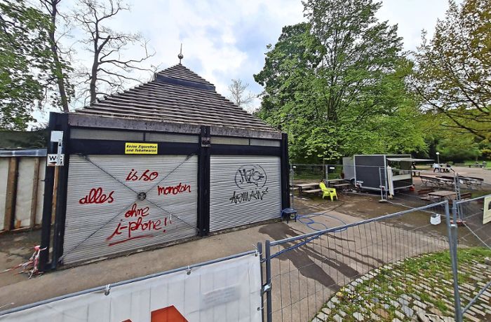Neubau im Schlossgarten geplant: Pavillon   wird abgerissen
