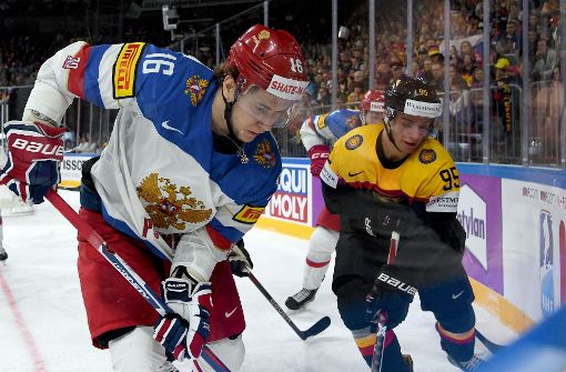 Deutschlands Eishockey-Spieler hatten gegen Russland das Nachsehen. Foto: dpa