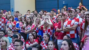 Kroatische Fans im Wechselbad der Gefühle