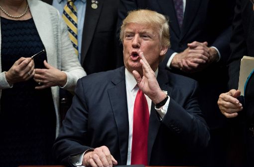 US-Präsident Donald Trump will die Steuern massiv senken. Foto: AFP