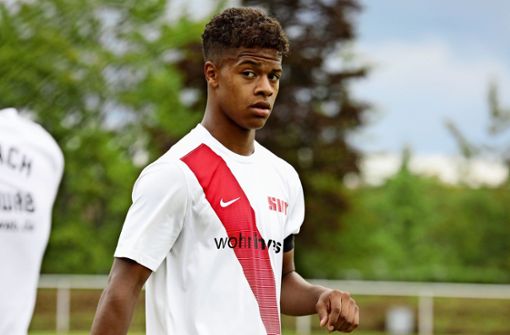 Der 19-jährige Ibrahim Njie will sich an diesem Freitag und auch noch sehr viel länger für den SV Fellbach einsetzen. Foto: Patricia Sigerist