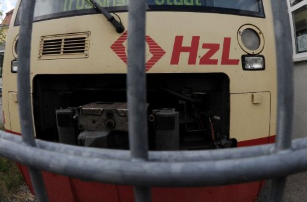Ein Triebwagen der Hohenzollerischen Landesbahn (HZL). Foto: dpa