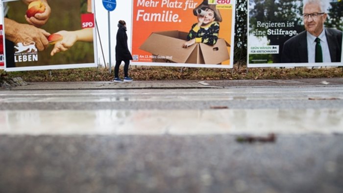 Wahlplakate in Stuttgart im großen Stil abgeräumt