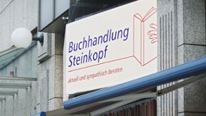 Die Buchhandlung Steinkopf gibt es seit 1792. Das Geschäft ist eine der ältesten Bücherläden in Stuttgart. Foto: Zweygarth