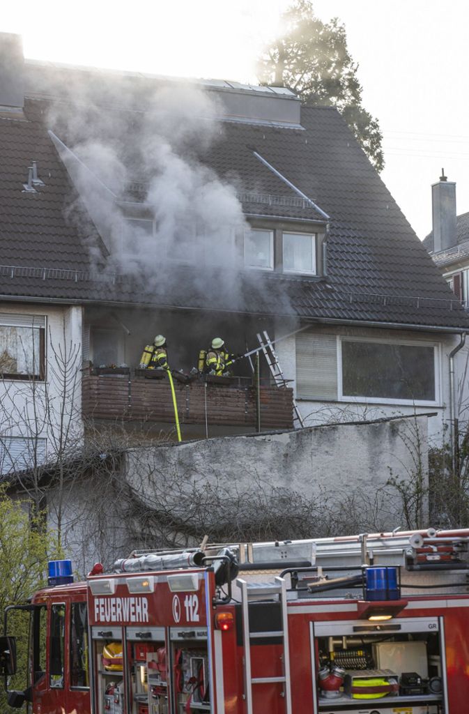 In einem Mehrfamilienhaus in Fellbach hat es gebrannt.