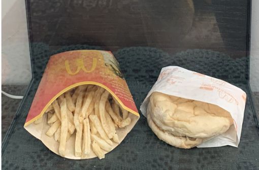 Die Deutsche Umwelthilfe kritisiert die Menge an Verpackungsmüll, die bei McDonald’s entsteht. (Archivbild) Foto: AFP/ANGELIKA OSIEWALSKA