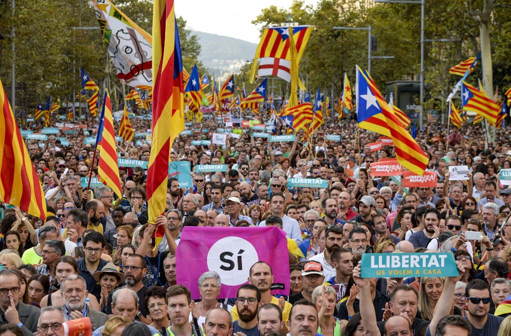 Proteste in Barcelona – die Stimmung ist angespannt.