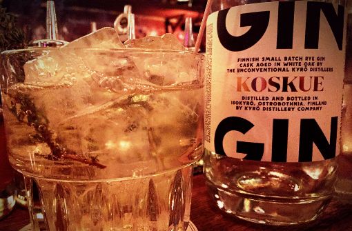 Der Koskue Gin kommt aus Finnland. Foto: Lukas Jenkner