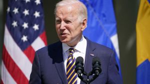 US-Präsident Joe Biden nimmt die Gefahr eines Atomkriegs mit Russland ernst. (Archivbild) Foto: AFP/MANDEL NGAN