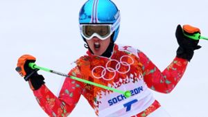 Viktoria Rebensburg fährt zu Bronze