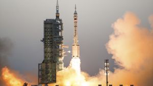 Spektakulärer Raketenstart in China