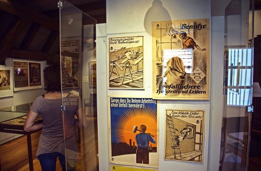 Die Ausstellung „Gefahren der Arbeit“ ist im Stadtmuseum zu sehen.n Foto: Ines Rudel