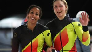 Gold für Deutschland bei Olympia 2018: Mariama Jamanka (links) und Lisa-Marie Buckwitz Foto: Getty Images AsiaPac