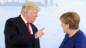Angela Merkel empfängt Donald Trump
