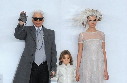 Karl Lagerfeld bei den Haute-Couture-Schauen in Paris. Foto: Getty Images Europe