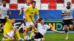 VfB-Stürmer Mateo Klimowicz stand gegen Rumänien in der Startelf. Foto: dpa/Marton Monus