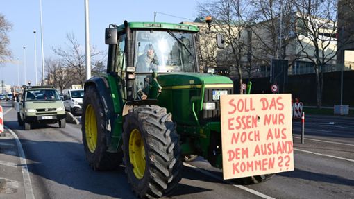 In Baden-Württemberg waren während der Protestwoche der Landwirte rund 54 500 Fahrzeuge unterwegs. Foto: dpa/Bernd Weißbrod