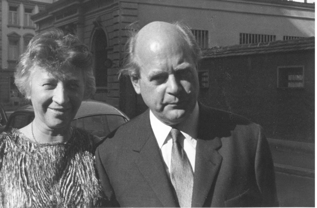 Ottomar und seine Frau Greta Domnick um 1966.