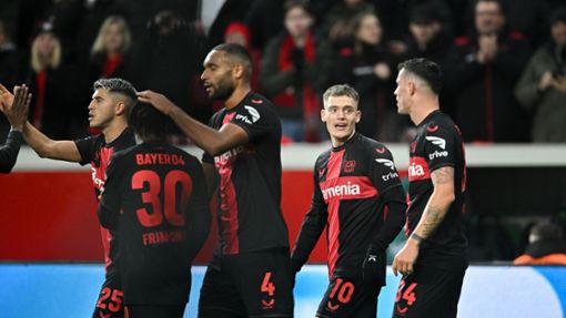 Bayer Leverkusen hat  gegen Frankfurt einen 3:0-Sieg eingefahren. Foto: dpa/Marius Becker