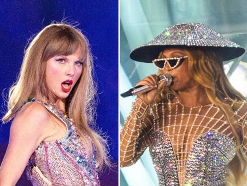 Ließen mit ihren Konzertfilmen und Musik-Dokus 2023 die Kinokassen kräftig klingeln: Person of the Year Taylor Swift (l.) und Superstar Beyoncé. Foto: imago/MediaPunch / imago/Cover-Images