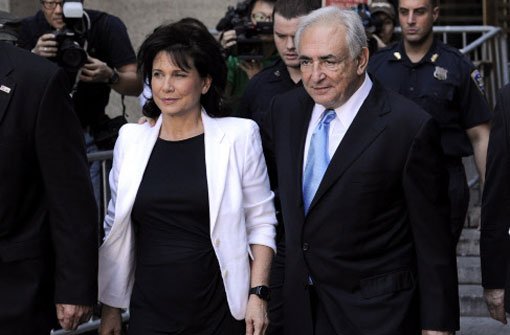 Dominique Strauss-Kahn und seine damalige Frau Anne Sinclair. Foto: dpa