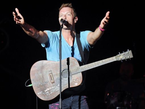 Coldplay-Sänger Chris Martin kommt mit seinen Band-Kollegen auch 2024 viermal nach Deutschland. Foto: yakub88/Shutterstock.com
