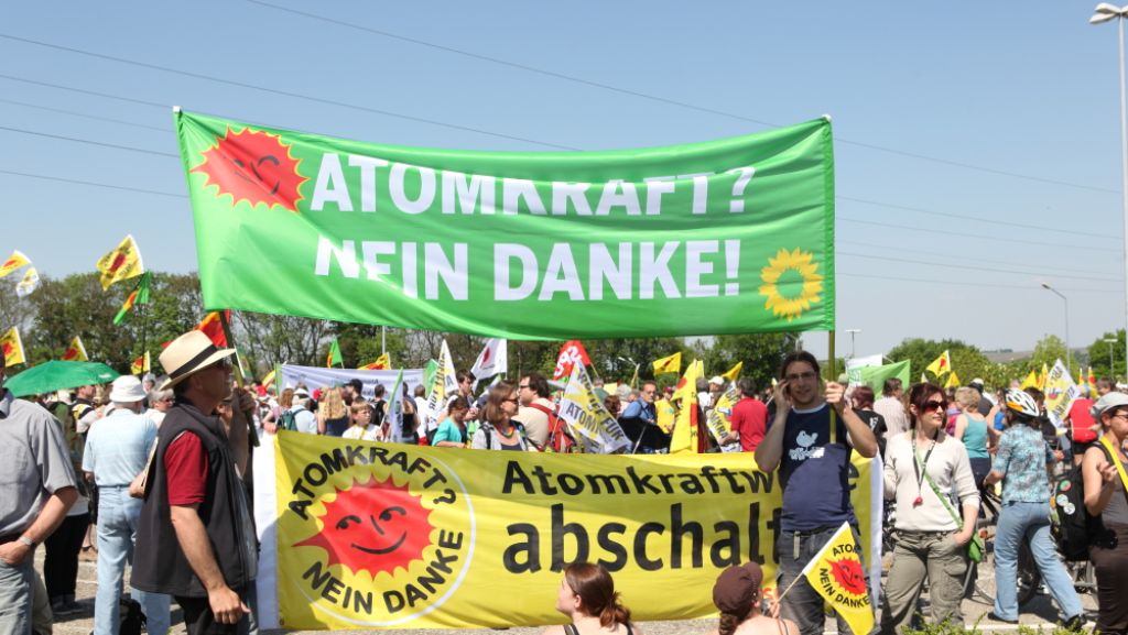Kundgebung: Atomkraft-Proteste in Neckarwestheim