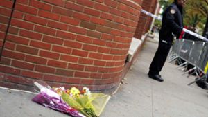 Blumen für die Opfer des Attentats in New York. Foto: AFP