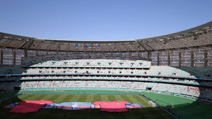 Stadion vor dem ersten Spiel in Baku nicht voll