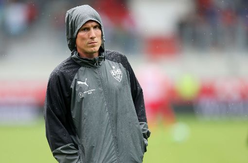 VfB-Coach Hannes Wolf nach der Niederlage gegen Heidenheim. Foto: Pressefoto Baumann