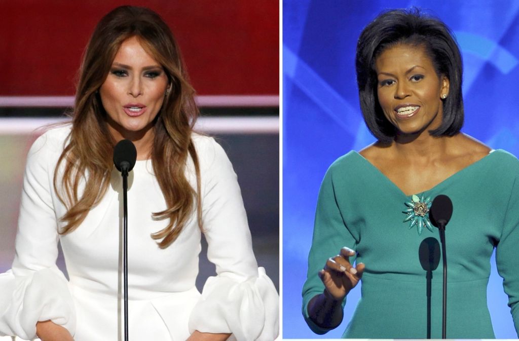 Hat Melania Trump Teile der Rede von Michelle Obama übernommen?