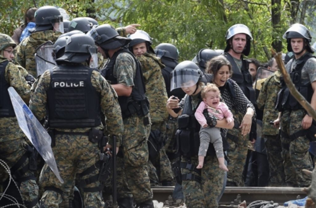 Mazedonien hatte am Donnerstag den Ausnahmezustand an der Grenze zu Griechenland verhängt.