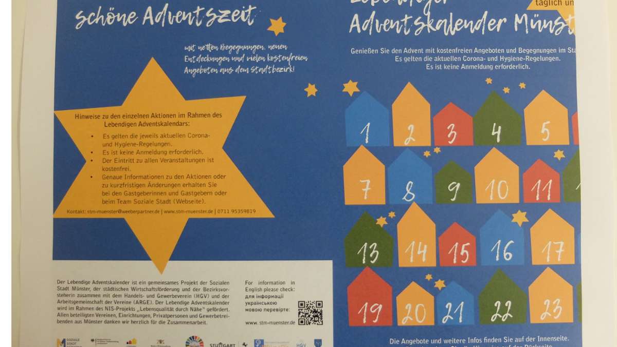 Weihnachtliches in Münster: Lebendiger Adventskalender