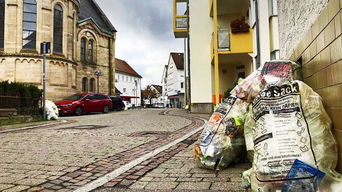 Entsorgung in Stuttgart: Warum derzeit gelbe Säcke liegen bleiben
