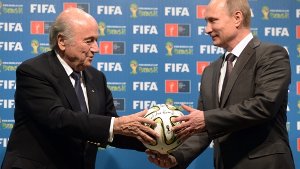 Sepp Blatter (links) und Wladimir Putin. Foto: Ria Novosti / KREMLIN POOL