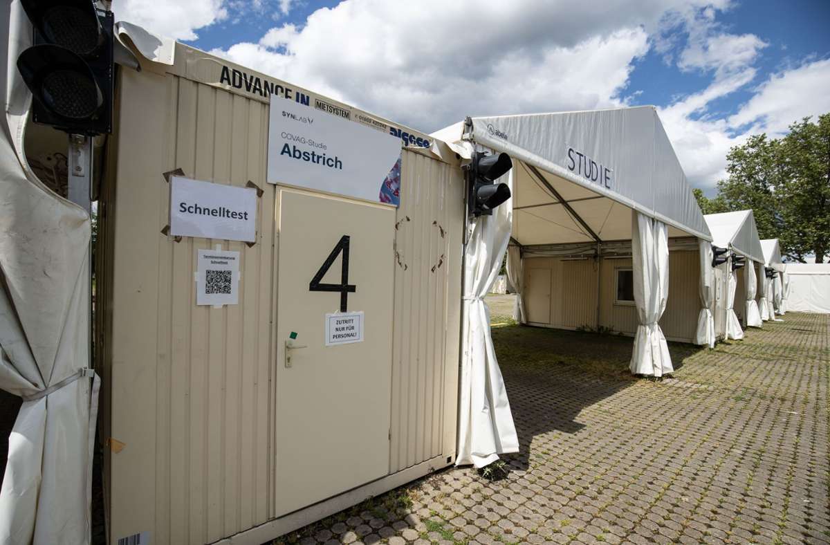 Das Corona-Testzentrum wurde am vergangenen Samstag geschlossen. Foto: Lichtgut/Leif Piechowski/Leif Piechowski
