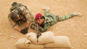 Die Bundeswehr hat die Ausbildung von Sicherheitskräften der Kurden und der Zentralregierung im Irak inzwischen ausgesetzt. Foto: dpa/Sebastian Wilke