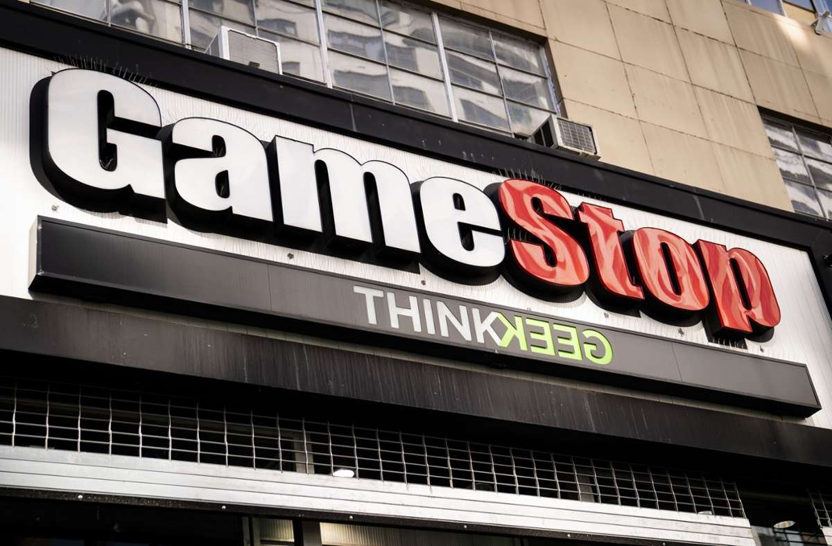 Die Gamestop-Aktie stieg innerhalb eines Monats um über 1200 Prozent an. Foto: dpa/John Minchillo