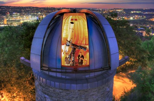 Auch die Sternwarte auf der Uhlandshöhe in Stuttgart kann am Sonntag besucht werden. Foto: Sternwarte Stuttgart/Julian Rettig