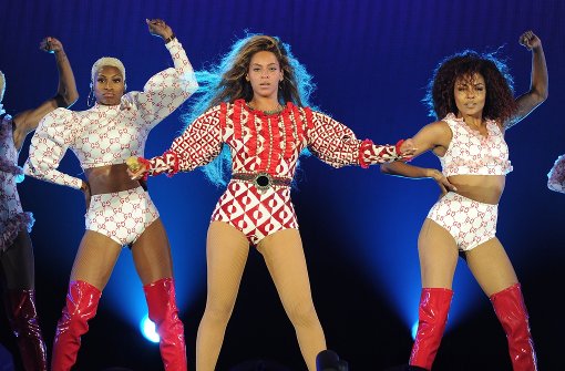 Beyoncé performed auf der Bühne zum Auftakt ihrer Formation Welttournee am Mittwoch im Marlins Park in Miami. Foto: Invision