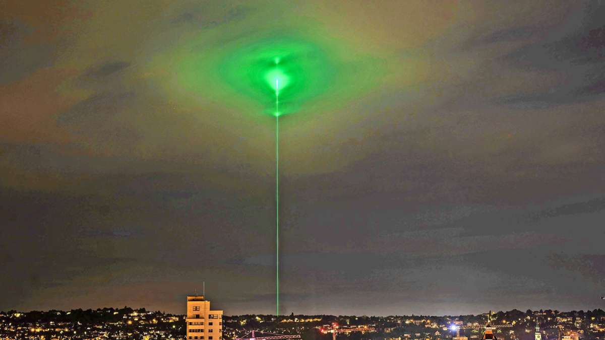 Aktion des Ditzinger Unternehmens: Trumpf-Laser leuchtet jetzt in Eindhoven